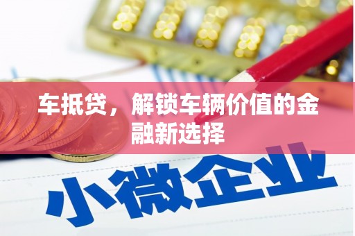 津市车抵贷，解锁车辆价值的金融新选择