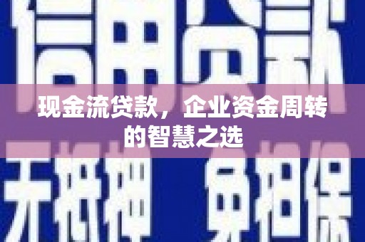 津市现金流贷款，企业资金周转的智慧之选