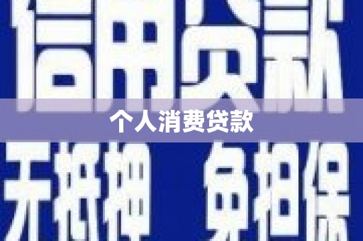 津市个人消费贷款