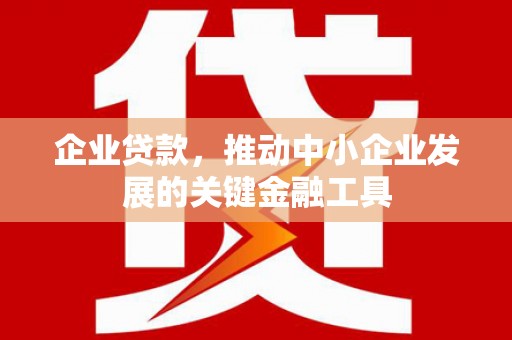 津市企业贷款，推动中小企业发展的关键金融工具