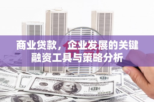 津市商业贷款，企业发展的关键融资工具与策略分析