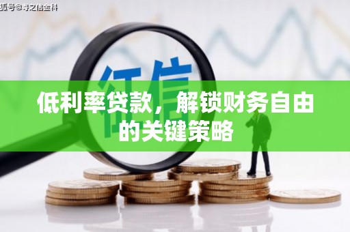 津市低利率贷款，解锁财务自由的关键策略