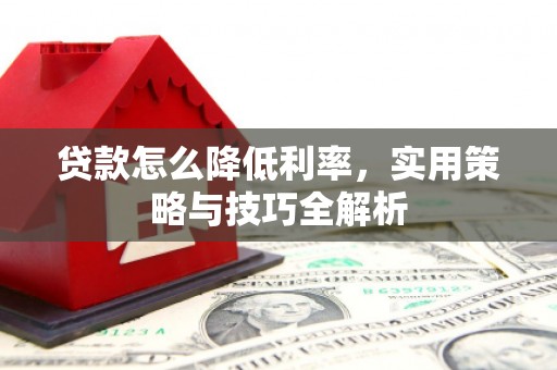 津市贷款怎么降低利率，实用策略与技巧全解析