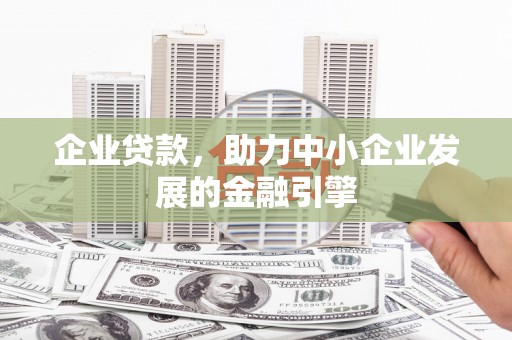 津市企业贷款，助力中小企业发展的金融引擎