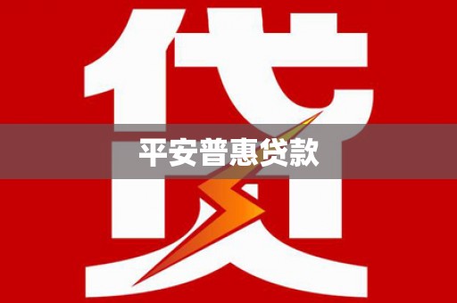 津市平安普惠贷款